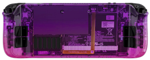 Customized Steam Deck – Gradient Translucent Purple Rose Red - LCD