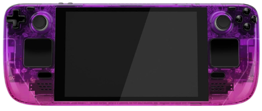 Customized Steam Deck – Gradient Translucent Purple Rose Red - LCD